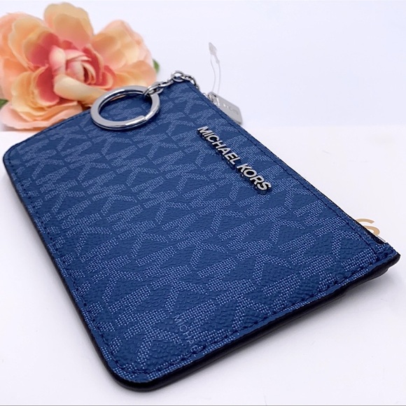 MICHAEL KORS SMALL TOP ZIP COINPOUCH DK CHAMBRAY - Picture 7 of 16